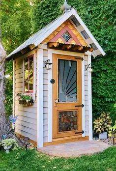 Backyard Storage Sheds, Backyard Sheds, Shed Storage, Budget Backyard, Diy Backyard, Tool Storage, Construction D'un Hangar, Garden Tool Shed, Garden Sheds