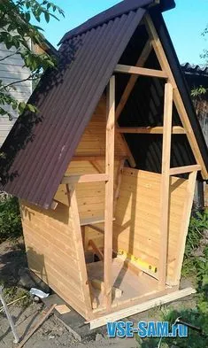 VSE-SAM.ru - Сделай сам своими руками поделки, самоделки » Страница 3 Outdoor Wood, Unique Buildings, Garden Buildings, Fairy Houses, Deck Piscina