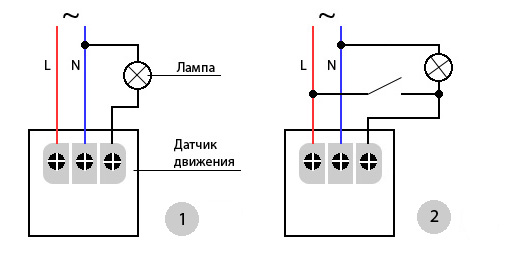 Подключение датчика движения - Электробаза