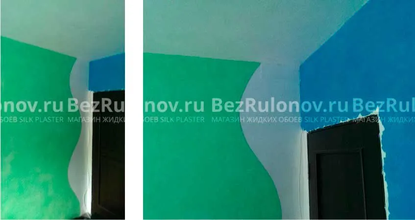 Нанесение одного из цветов Нанесение одного из цветов