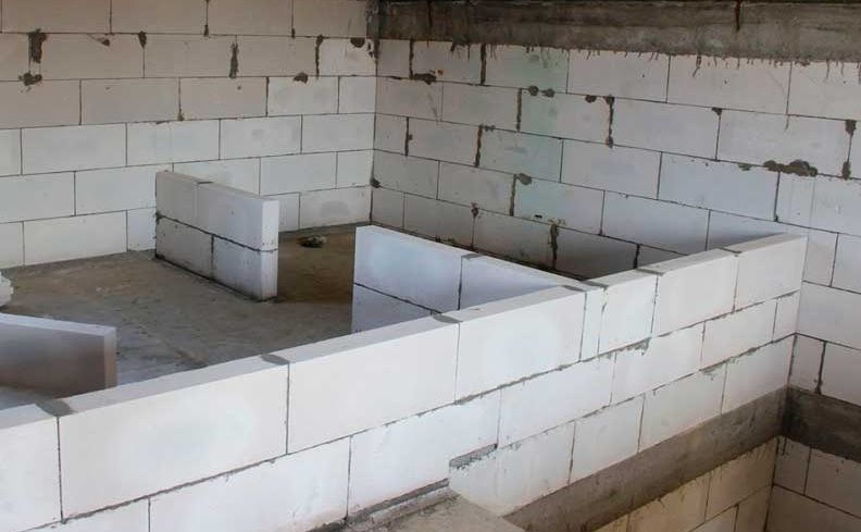 Перегородки в доме из газобетона Перегородки в доме из газобетона