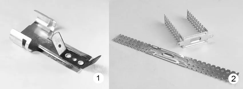 1 - подвес анкерного типа; 2 - подвес прямого типа