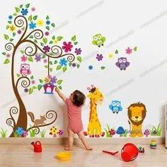 . . @prilaga #newbornphotographer #empoweredbirth #newborngift #newbornphoto #birthisbeautiful #newborn #newbornsession #newborns… Childrens Wall Decals, Flower Wall Stickers, Giraffe Nursery Decor, Animal Nursery, Classroom Wall Decor, Kids Room Wall Decor, Baby Deco