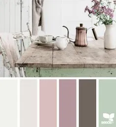 {} Настройка цвета изображения с помощью: @kimklassen Shabby Chic Colors, Shabby Chic Decor, Bedroom Color Schemes, Seeds Color, Colour Pallete