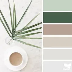 today's inspiration image for { color serve } is by @mylamoments ... thank you, Myla, for another wonderful #SeedsColor image share! Design Seeds, Living Room Color Schemes, Color Combos, Apartment Color Schemes, Green Design, Grey Interior Design, Green Colour Palette