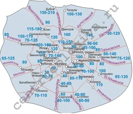 Карта промерзания грунта