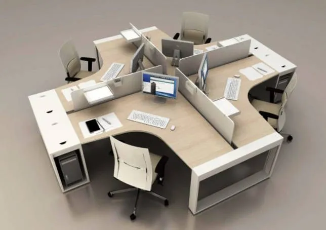 Расстановка офисных угловых столов