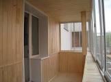 Отделка балкона и/или лоджии деревянной