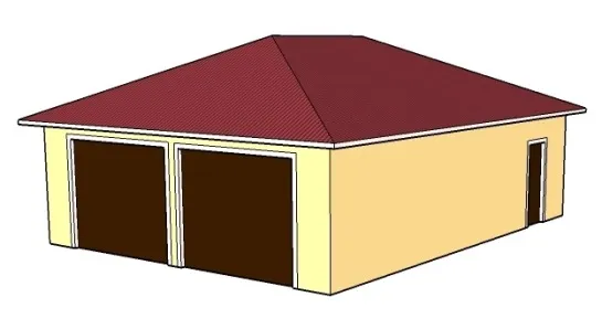 проект гаража 8,2 х 10,5 м