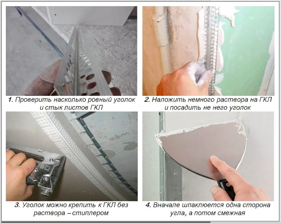 Техника армирования углов