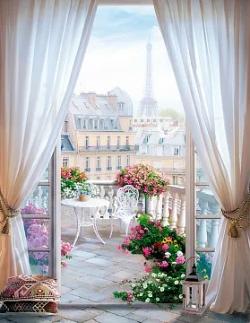 Фотообои Вид из окна на Париж