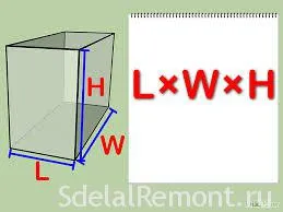 Как найти объем помещения