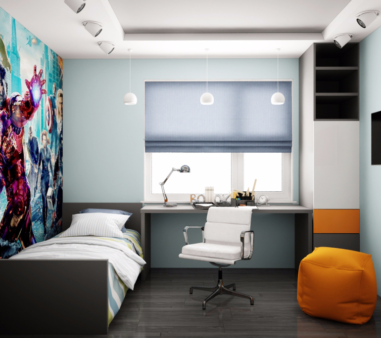 Дизайн комнаты для мальчика-подростка
