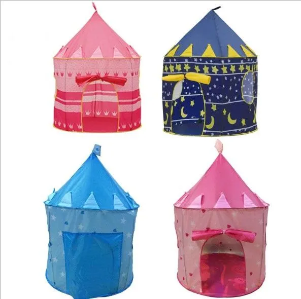 Игрушечный игровой домик Prince, игровой домик для малышей, синий замок для детей, детская палатка для мальчиков и девочек