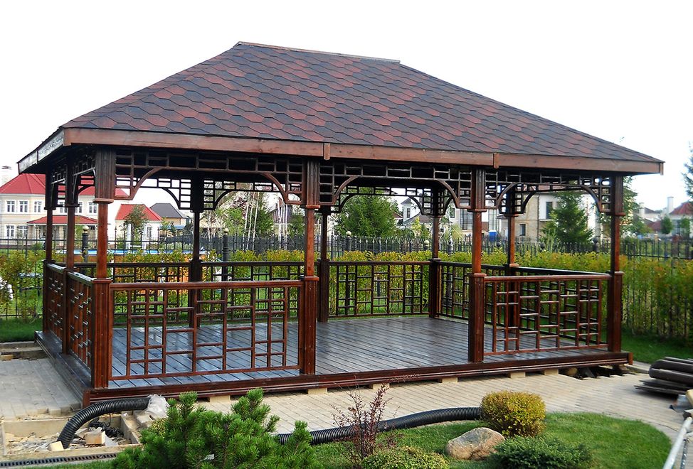 Прямоугольные беседки: фото, цены, идеи