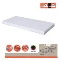 Полка настенная со скрытым креплением 60x235x38 cм цвет белы...