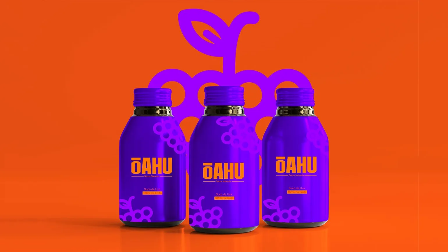 ярко-фиолетовая упаковка для свежевыжатого сока