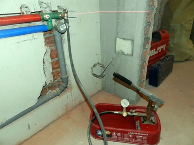 Заполнение системы незамерзающей жидкостью