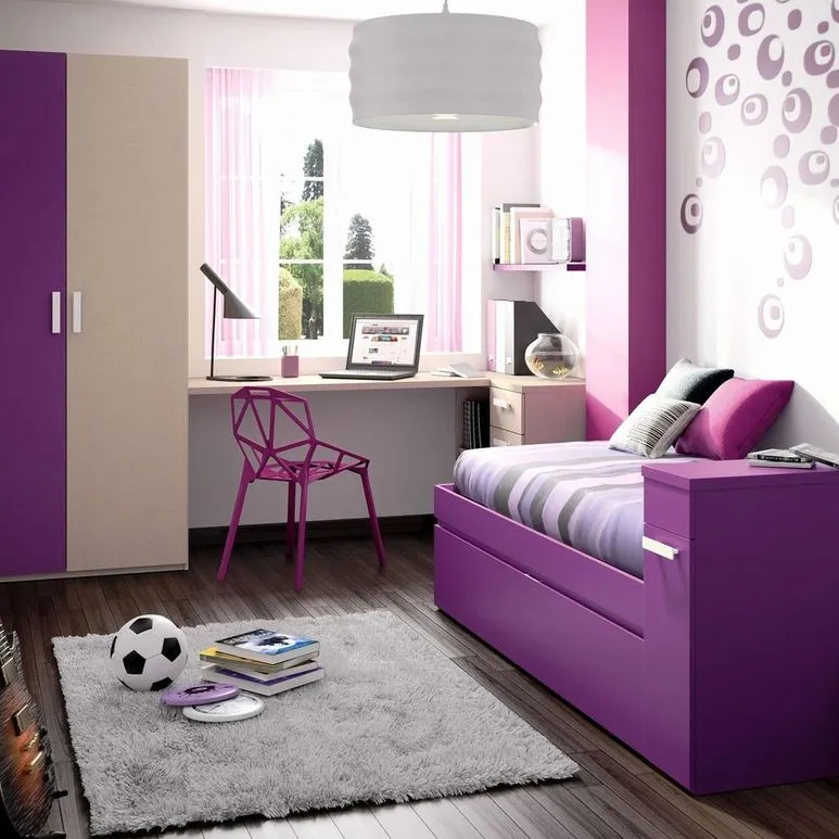 ультра-фиолетовый в интерьере детской комнаты