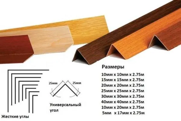 Виды, формы, размеры