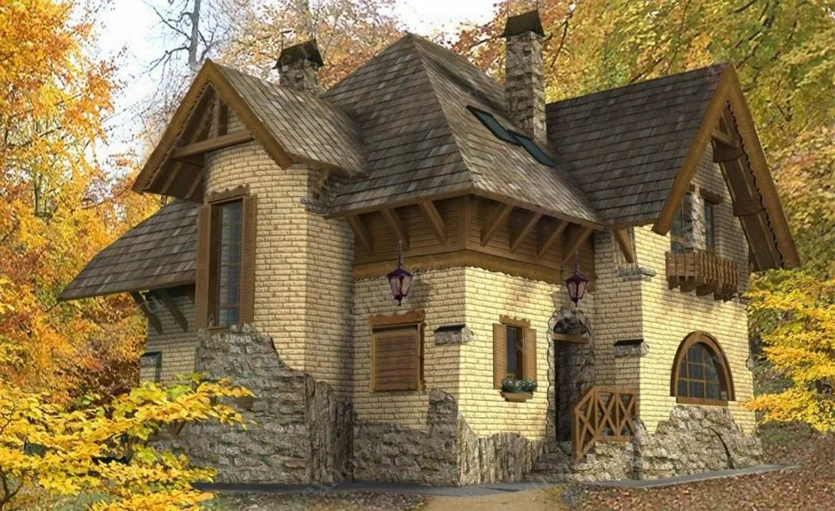 Зона барбекю с мангалом