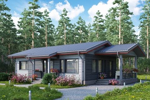 Каркасные дома с террасой под ключ Каркасные дома с террасой под ключ