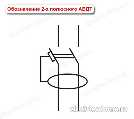 Обозначение автоматического выключателя на схеме