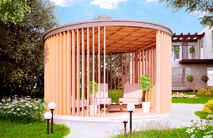 Стильная беседка