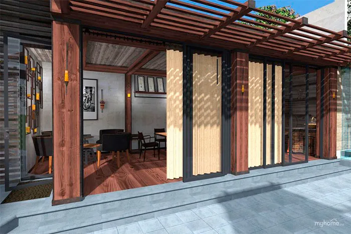 Веранда в стиле «Лофт»