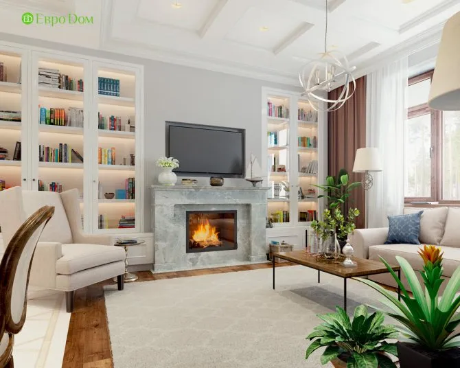 Дизайн внутренней отделки частного дома в английском стиле