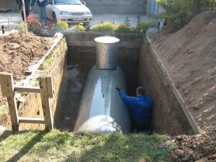 Хранение сжиженного газа в газгольдере Хранение сжиженного газа в газгольдере