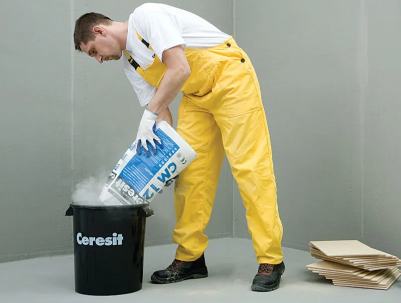 Замешивание клея