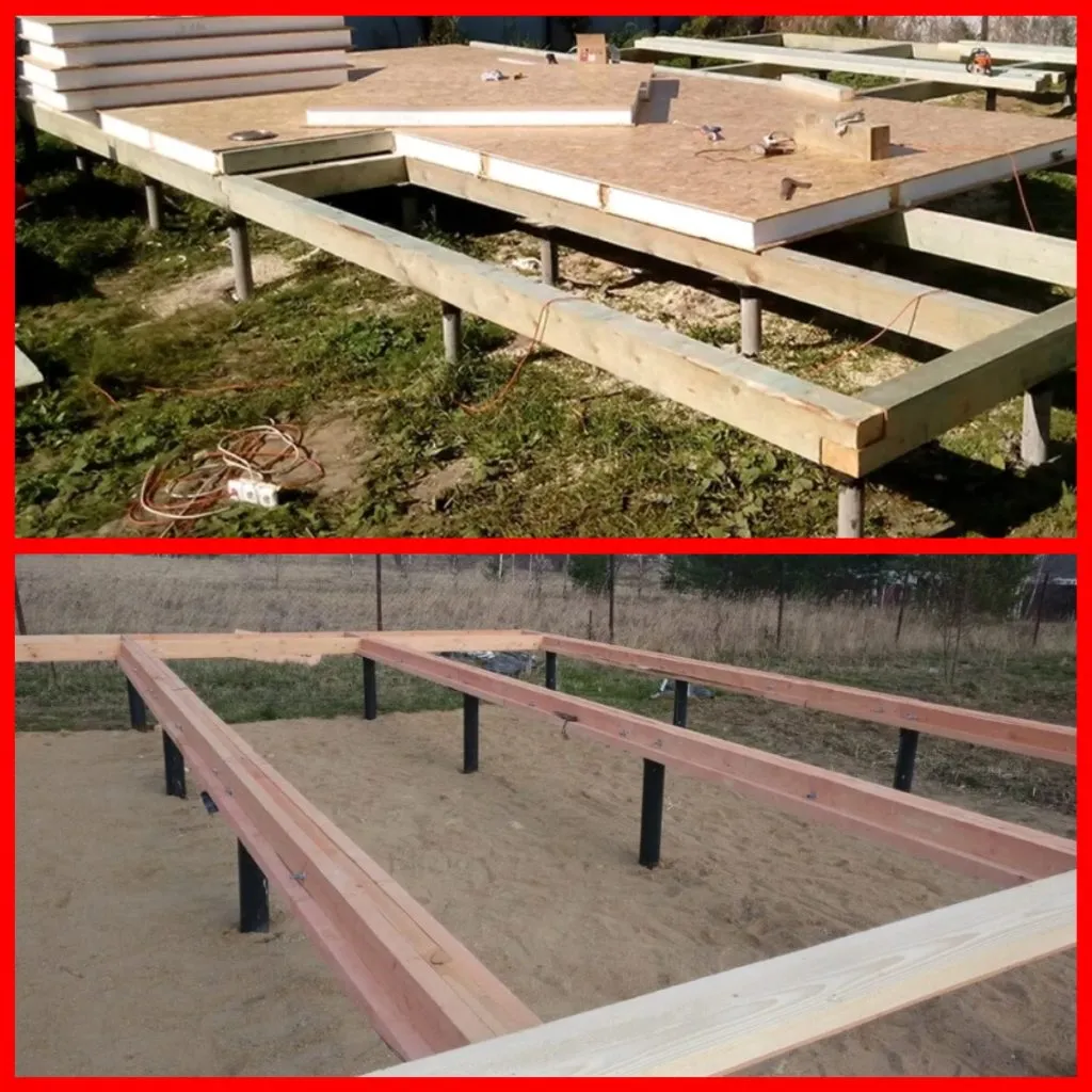 Свайный фундамент для сип дома