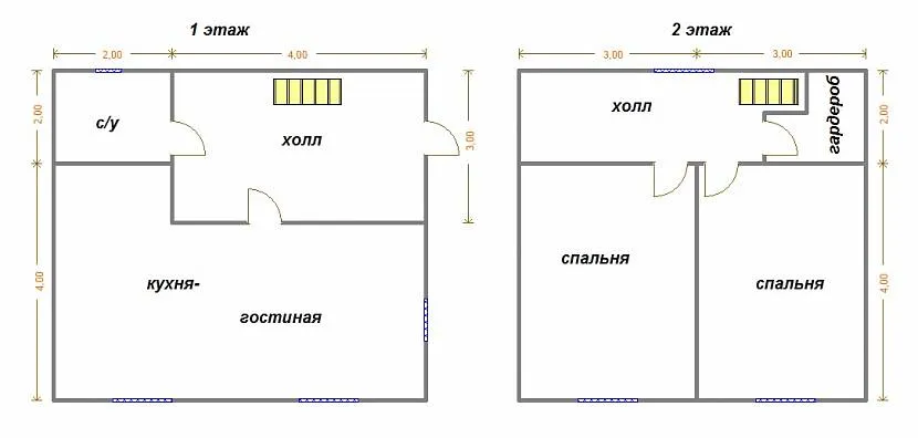 Планировка дома с мансардой Планировка дома с мансардой