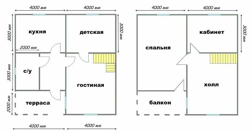 Планировка дома с совместным санузлом Планировка дома с совместным санузлом