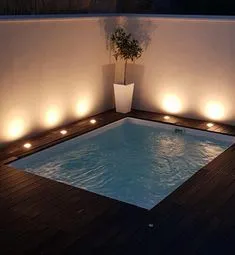 Piscina Swim-Spa #Ideiascasas Kleiner Pool Design