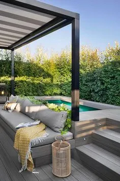 Swimming Pools Backyard, Small Backyard Pools, Backyard Decor, Lap Pools, Indoor Pools, Backyard Ideas, Backyard Landscaping, Garden Decor