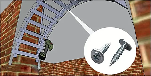 крепление гипсокартона