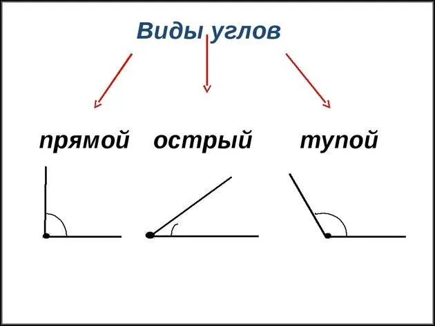 Виды углов