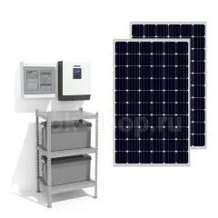 Комплект iD04с ☼ бюджетная солнечная станция на 3кВт для дачи