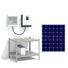 Комплект iD02 ☼ солнечная электростанция для дачи на 1кВт