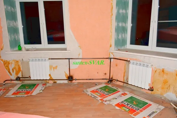 Установка батареи