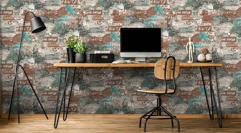 Обои под кирпич в интерьере Обои под кирпич в интерьере