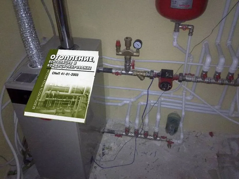 установка двухконтурного газового котла в частном доме