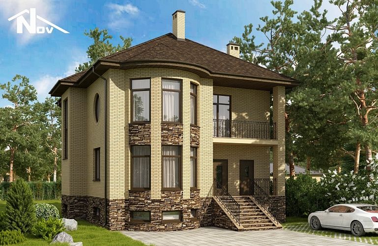 Дом из желтого кирпича: проекты, фото Дом из желтого кирпича: проекты, фото