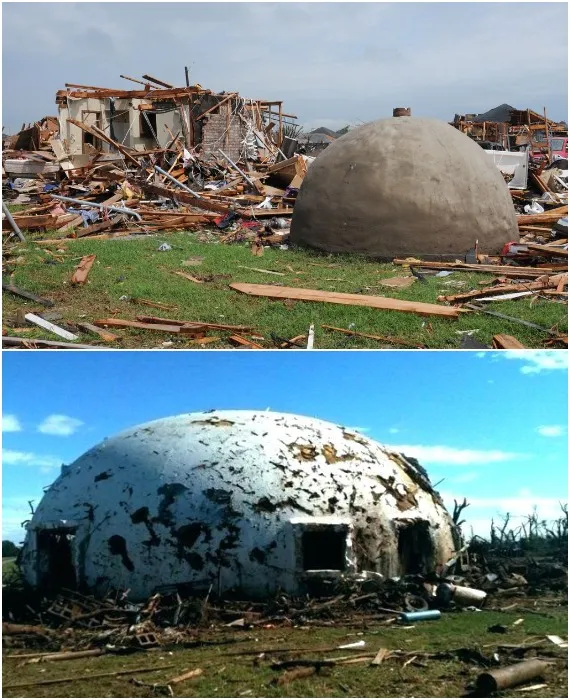 Устойчивость купольных домов к ураганам и землетрясениям – главное преимущество сферической формы строения (после торнадо).