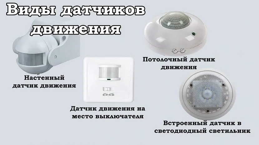 Варианты датчиков движения для освещения Варианты датчиков движения для освещения