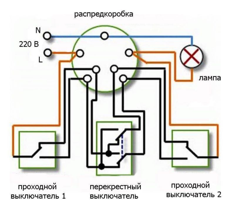 Схема подключения проходного Схема подключения проходного