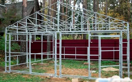 металлический каркас хозблока металлический каркас хозблока