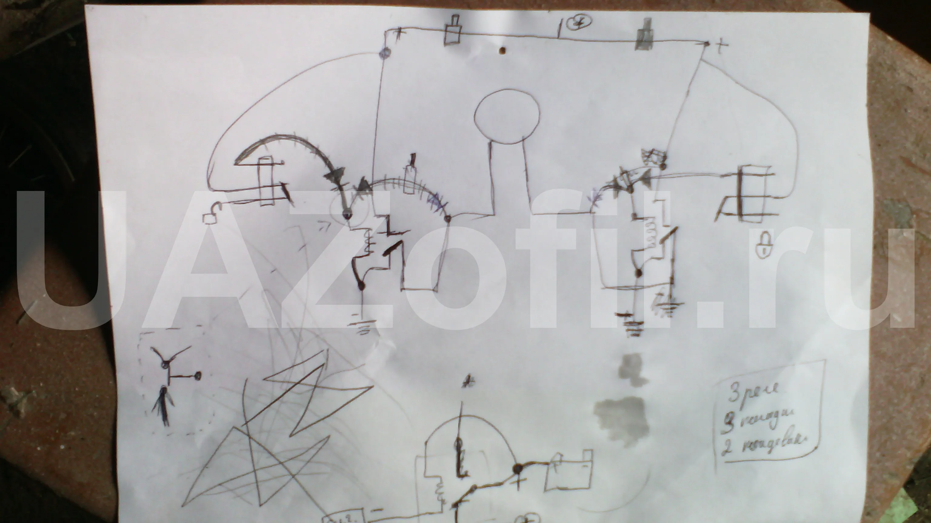 схема Привод для откатных ворот